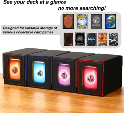 Venssu MTG Deck Box for Commander or Prime Card Display with Dice Tray,Card Deck - Image 4