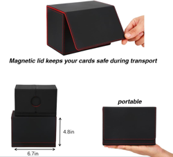 Venssu MTG Deck Box for Commander or Prime Card Display with Dice Tray,Card Deck - Image 5