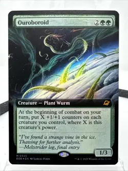MTG magic EDGE OF ETERNITIES eoe mythic EXTENDED ART FOIL OUROBOROID #345 - Image 1