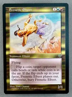 Mtg Mirage Magic: The Gathering Frenetic Efreet-Unplayed NM-Vintage - Image 1
