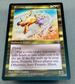 Mtg Mirage Magic: The Gathering Frenetic Efreet-Unplayed NM-Vintage - Image 3