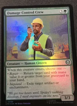 Damage Control Crew - Foil - SPM - MTG - EN - NM - 0099 - Image 1