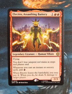Electro, Assaulting Battery, NM, Spiderman, Magic, MTG, Ships Immediately - Image 1