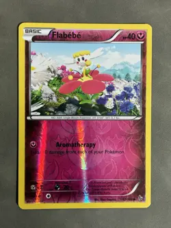 2014 pokemon Flashfire reverse holo Flabebe 62/106 - Image 1