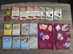 2025 Pokemon Calendar Promo 8 Cards + Destined Rivals/Journey Together fun packs - Image 1