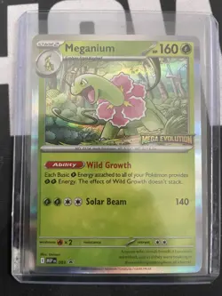 Meganium Mega Evolution Stamped Build and Battle Promo 001 Pokemon IN HAND NEW - Image 1