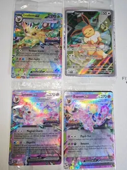 Pokemon Prismatic Evolutions Stamped Lot SEALED ESPEON,LEAFEON,SYLVEON,EEVEEE!!! - Image 1