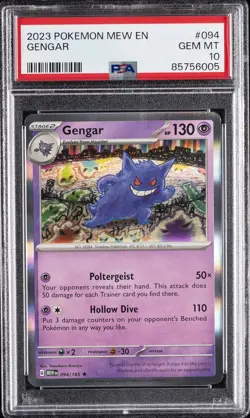 2023 POKEMON MEW EN-151 #094 GENGAR PSA 10 - Image 1