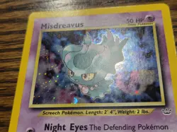 Pokemon Wotc Neo Revelation # 11/64 Holo Misdreavus M/NM - Image 3