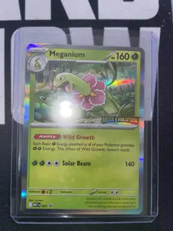 Meganium Mega Evolution Stamped Build and Battle Promo 001 Pokemon IN HAND NEW - Image 2
