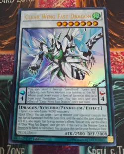 Yugioh Clear Wing Fast Dragon DUDE-EN011 Ultra Rare 1st Edition Near Mint - Image 1