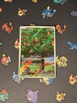 Pokemon Cards Applin 185/167 Illustration Rare Twilight Masquerade CRIMPED- (NM) - Image 1