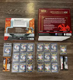 Pokemon Card Lot Of 20 Charizard Cards, 2 Boxes, 2 Packs and a Graded Card🔥 - Image 2