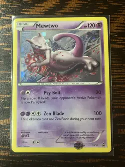 Pokemon TCG Mewtwo XY Black Star Promos Holo Card XY101 - Image 1