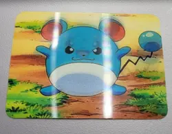 Pokemon 1998 Marill: 3D Motion PROMO Card LENTICULAR Viz Video RARE - Image 1