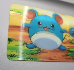 Pokemon 1998 Marill: 3D Motion PROMO Card LENTICULAR Viz Video RARE - Image 5