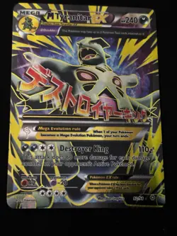 Pokemon TCG Mega-Tyranitar-EX Holo Full Art Card Ancient Origins 92/98 - Image 2