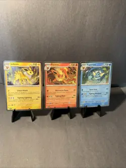 Prismatic Evolutions Poster Collection Promo Cards - Flareon, Vaporeon, Jolteon - Image 1