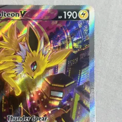 Jolteon v SWSH183 Holo Sword & Shield Promo Card LP+ - Image 3