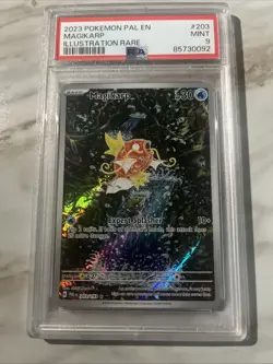 Pokemon TCG Magikarp Scarlet & Violet Paldea Evolved Holo Card 203/193 PSA 9 - Image 1