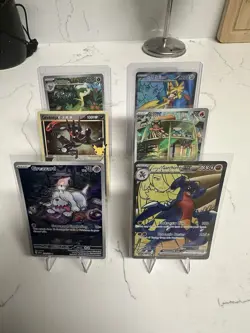 TCG Pokemon Card Lot (6) Black star Promo Greninja Garchomp Ex Zacian Ex - Image 1