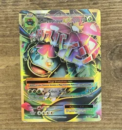 M Venusaur EX 100/108 Full Art Ultra Rare 2016 XY Evolutions Pokemon TCG Card NM - Image 1