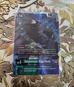 Digimon Card Game Belphemon: Rage Mode EX10-022 SR Sinister Order - Image 1