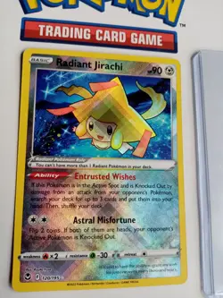 Radiant Jirachi 120/195 - Holo Rare - Silver Tempest - Pokemon Card - MINT - Image 3