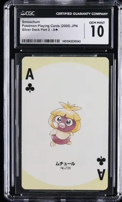 2000 POKEMON PLAYING CARDS JPN SMOOCHUM CGC 10 GEM MINT - Image 1