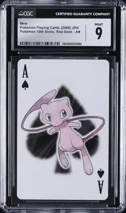 2006 POKEMON PLAYING CARDS JPN MEW CGC 9 - Image 1