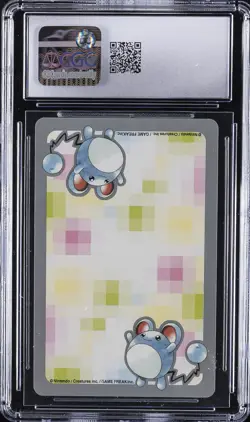 2000 POKEMON PLAYING CARDS JPN SILVER DECK PART 2 - ACE OF SPADES MARILL CGC 9 - Image 2