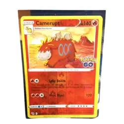 014/078 Camerupt : Uncommon Reverse Holo : Pokemon GO TCG Trading Card Game - Image 1