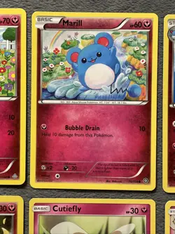 Fairy Type Pokemon Cards Lot Discontinued Type! Marill Azumarill Ribombee +++ - Image 3