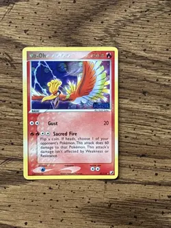 Pokemon Ho-Oh Card Black Line Error 27/115 Unseen Forces Holo Stamped - Image 1