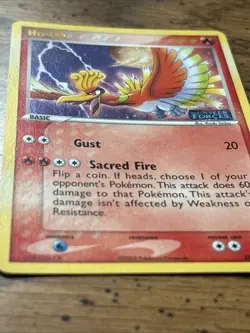 Pokemon Ho-Oh Card Black Line Error 27/115 Unseen Forces Holo Stamped - Image 3