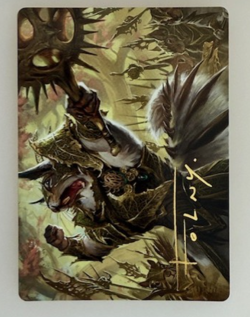 Honored Dreyleader Art Card (Gold-Stamped Signature) Art Series: Bloomburrow... - Image 1