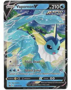 Vaporeon V SWSH150 SWSH: Sword & Shield Promo Cards Holo Pokemon TCG - NM - Image 1