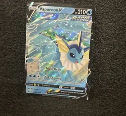 Pokemon Card Vaporeon SWSH150 Black Star Promo Holo Rare Near Mint - Image 1