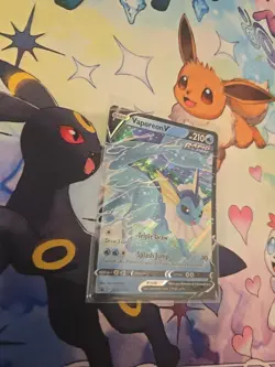 Vaporeon v SWSH150 Sword & Shield Black Star Promo Card Near Mint Condition - Image 3