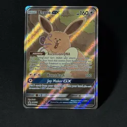 2019 Pokemon EEVEE GX Holo SM233 Sun & Moon Back Star Promo Textured Alt Card NM - Image 3