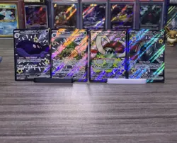Paldean Fates Full Art Shiny Ex 4 Card Lot Pokemon English Near Mint+ - Image 2