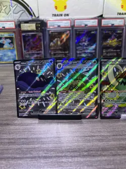 Paldean Fates Full Art Shiny Ex 4 Card Lot Pokemon English Near Mint+ - Image 3