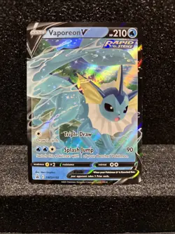 Vaporeon V SWSH150 Sword And Shield Promo Full Art Pokemon Card Near Mint - Image 1