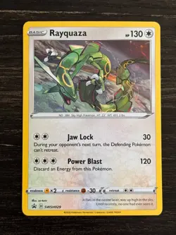 Rayquaza SWSH029 Pokemon TCG Sword & Shield Promo Cards - Holo NM - Image 1