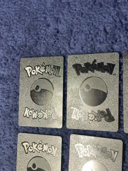 Set of 9 Pokemon Pikachu,Eternatus,Kyurem+++ Gold Accents Fan Art Cards MP-LP - Image 3
