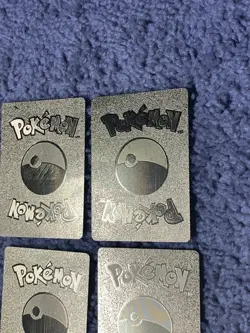 Set of 9 Pokemon Pikachu,Eternatus,Kyurem+++ Gold Accents Fan Art Cards MP-LP - Image 4
