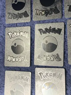 Set of 9 Pokemon Pikachu,Eternatus,Kyurem+++ Gold Accents Fan Art Cards MP-LP - Image 5