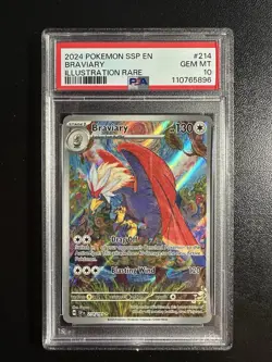 Braviary 214/191 PSA 10 Illustration Rare Surging Sparks Pokemon Card 🔥🔥 - Image 1