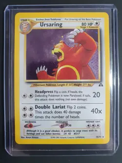 Ursaring 15/75 Holo - Neo Discovery Set - Pokemon Card - Excellent Condition - Image 1