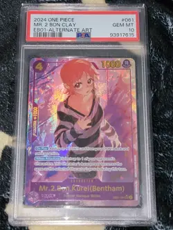 Mr. 2. Bon. Kurei (Bentham) - PSA 10 - EB01-061 - Graded Alt One Piece Card - Image 1